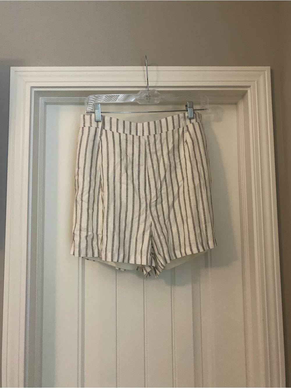 Striped Linen Shorts